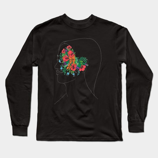 Flower Eyes Long Sleeve T-Shirt by DoodlesAndStuff